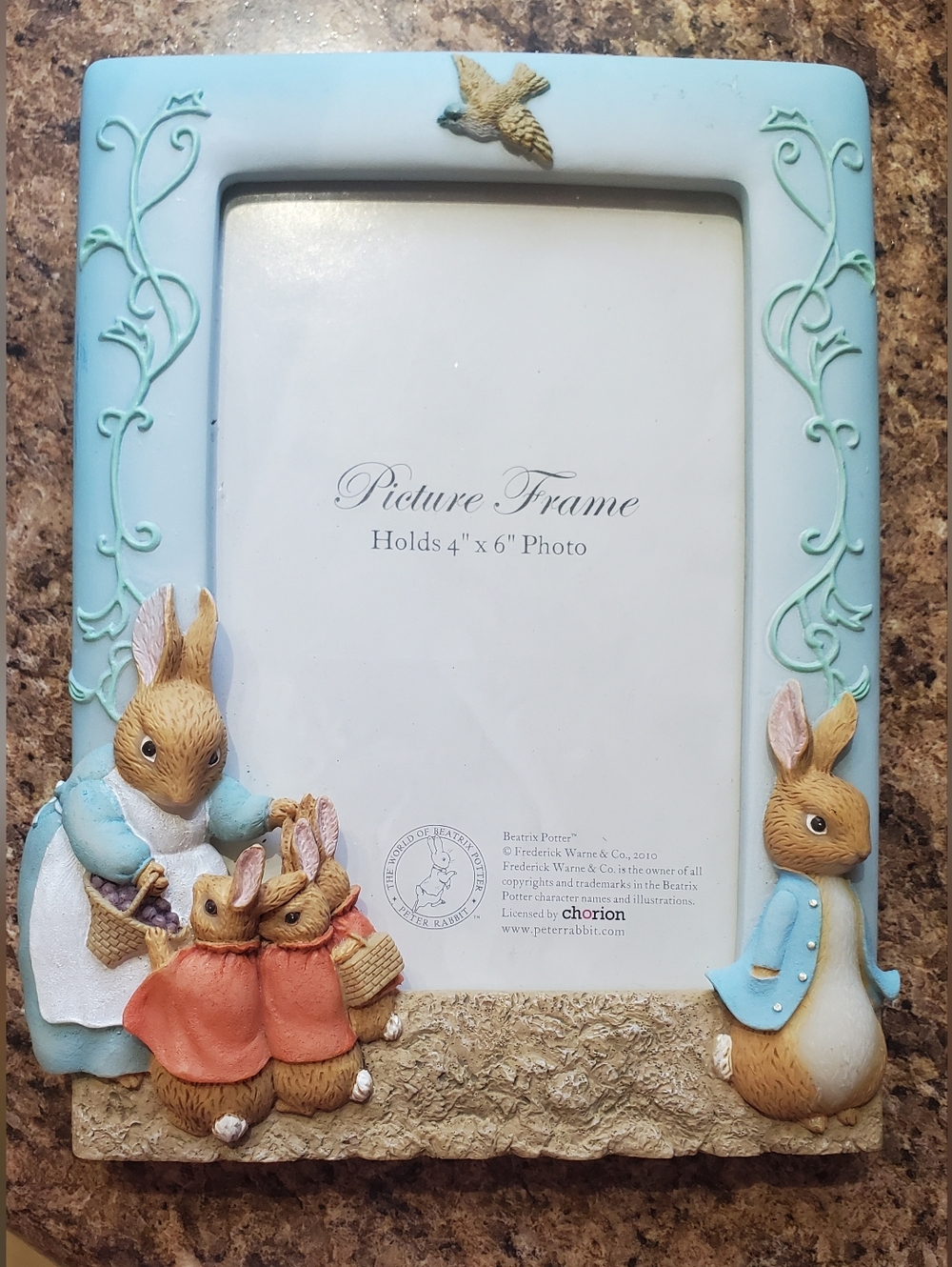 Barnes & Noble Light Blue Peter Rabbit Beatrix Potter 2010 Picture Frame